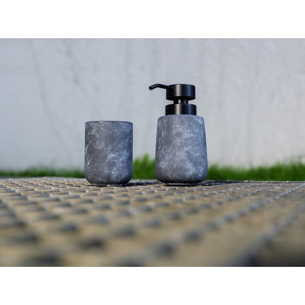 Dispenser per sapone grigio in ceramica 400 ml Sacile – Wenko-image-1