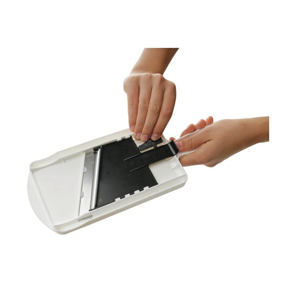 Affettaverdure regolabile bianco e nero Food & More - Fackelmann-image-2