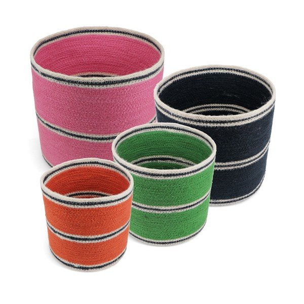 Set di cesti in iuta 4 pz ø 27x26 cm – Rex London