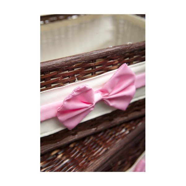 Sada tří košíků s růžovou mašlí-image-1