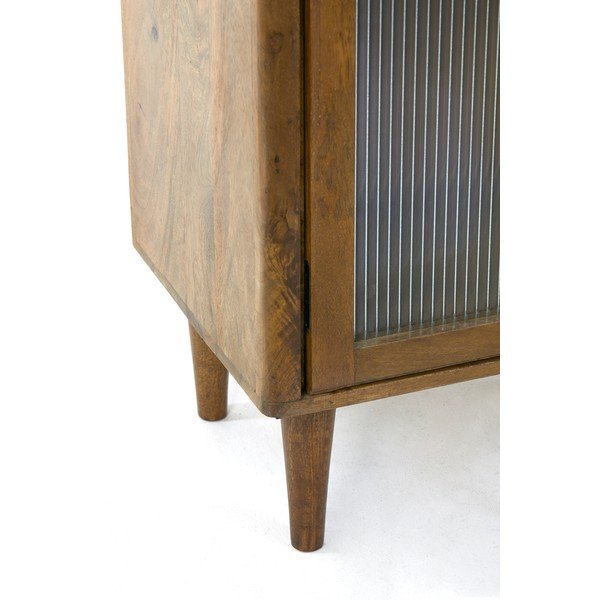 Vetrina in legno di mango marrone 58x180 cm Mocu - Light & Living-image-4