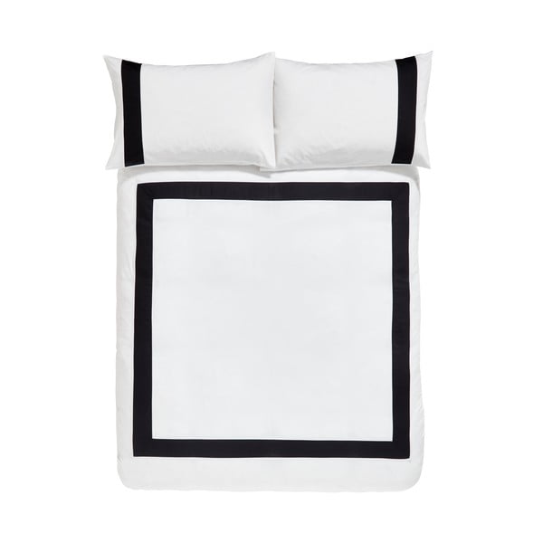 Biancheria da letto in cotone bianco per letto matrimoniale 200x200 cm - Bianca