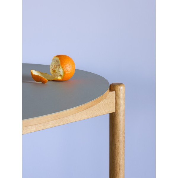 Tavolo da pranzo rotondo in rovere ø 115 cm Oblique - Hübsch-image-2