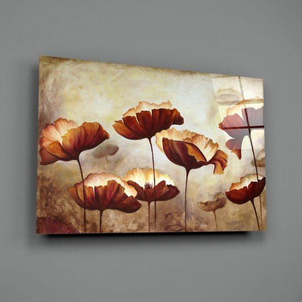 Pittura su vetro , 72 x 46 cm Poppy - Insigne-image-3