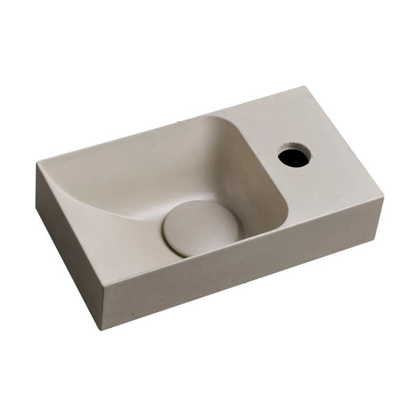 Lavabo in grigio chiaro in calcestruzzo 31x17 cm Piccolino – Sapho