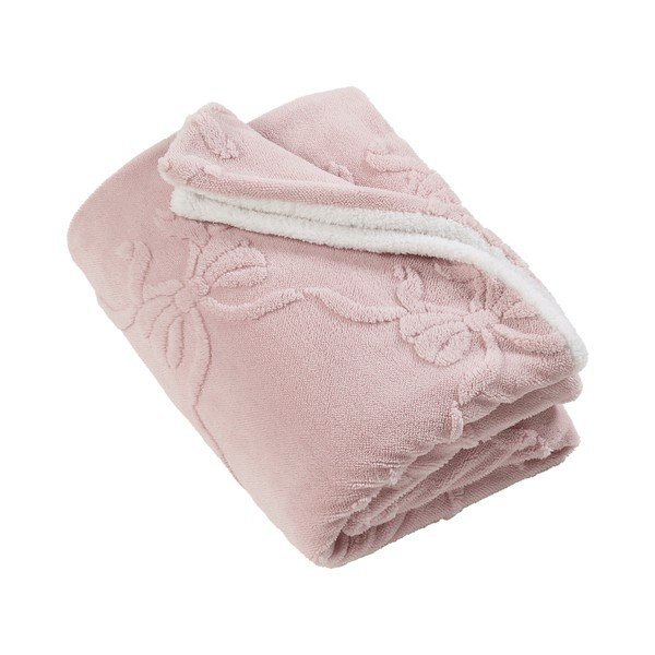 Coperta rosa 130x170 cm Carved Bow – Catherine Lansfield