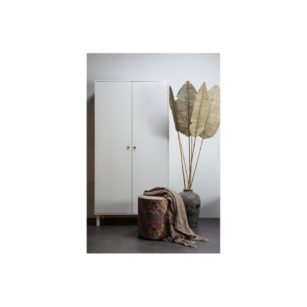 Armadio in pino grigio chiaro 100x195 cm Madu - WOOOD-image-4