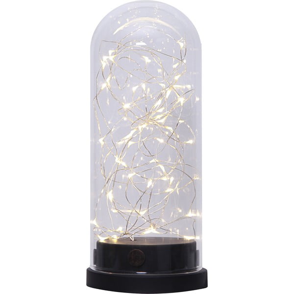 Decorazione a luce LED nera Cupola in vetro, altezza 25 cm - Star Trading-image-2