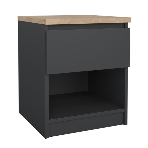 Comodino grigio scuro Naia – Tvilum