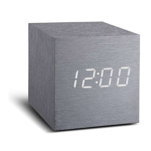 LED budík Click Clock Maxi White