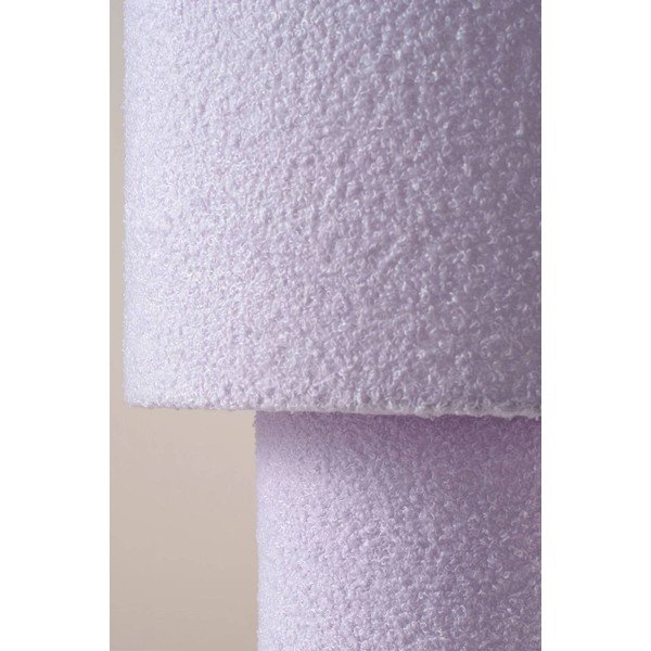 Lampada da tavolo lavanda in tessuto (altezza totale 44 cm) Aubra – Jotex-image-3