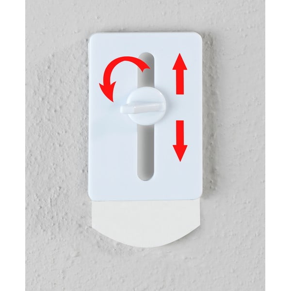Set di 2 ganci regolabili autoportanti bianchi Strip-it Plus - Wenko-image-1