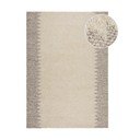 Tappeto crema tessuto a mano con lana 160x230 cm Minerals Border - Flair Rugs