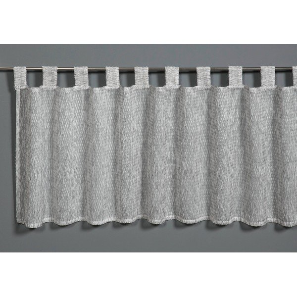 Tenda grigia 45x140 cm Jacquard-Voile - Gardinia