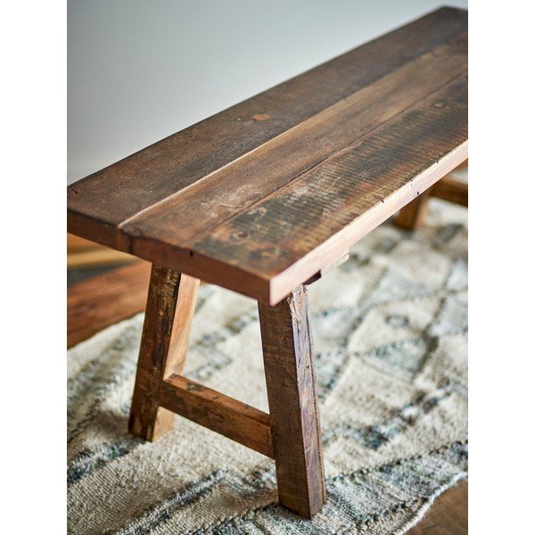 Panca da giardino di colore naturale in legno massiccio Brosse – Bloomingville-image-1