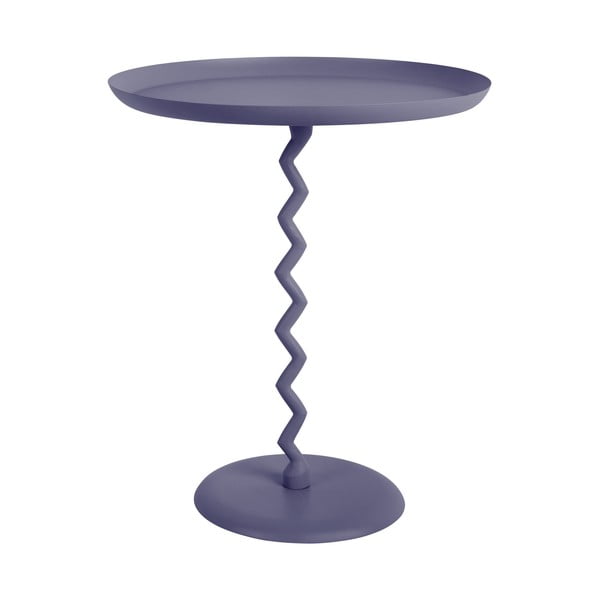 Tavolino rotondo in metallo ø 44 cm Zig Zag – Leitmotiv