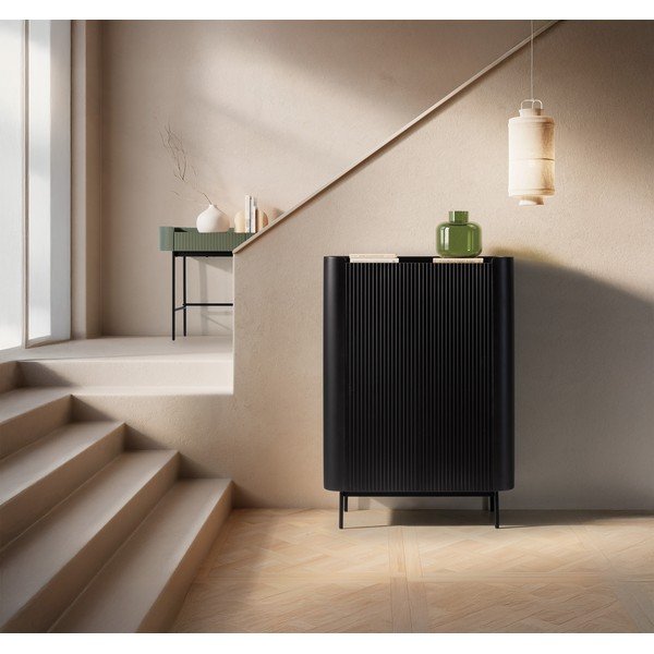 Armadietto nero 100x140x40 cm Willa – MOME-image-1