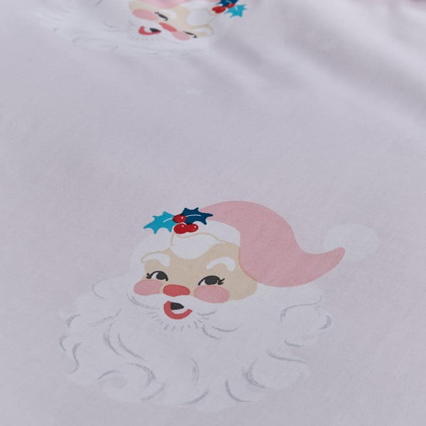Set copripiumino e federa rosa per letto matrimoniale 200x200 cm Vintage Christmas Santa – Catherine Lansfield-image-4