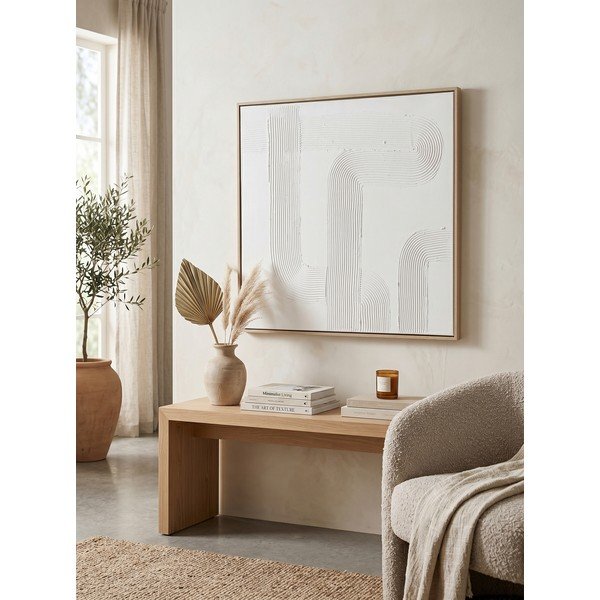 Dipinto dipinto a mano con cornice inclusa/dipinto su tela 83x83 cm Texture – Bizzotto-image-3
