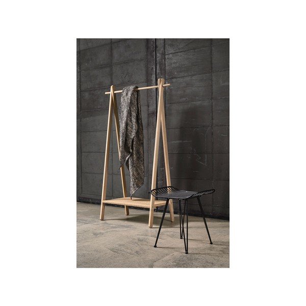 Sgabello in metallo nero Svale - Villa Collection-image-3