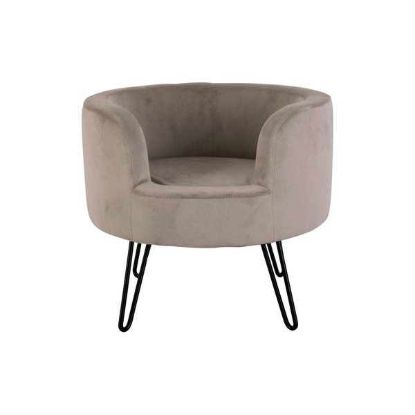 Letto in velluto grigio per animali domestici Throne - Leitmotiv-image-2