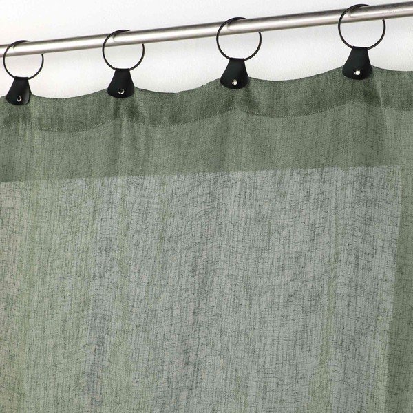 Tenda in voile kaki 140x240 cm Linka - douceur d'intérieur-image-1