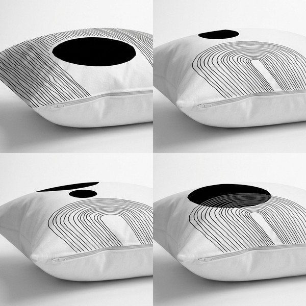 Federe decorative in set 4 pz 43x43 cm Simple Arch – Minimalist Cushion Covers-image-1