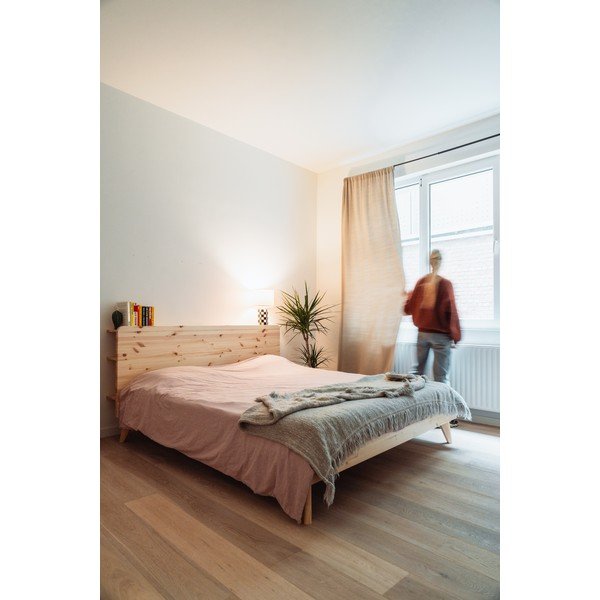 Letto matrimoniale in legno di pino con griglia 160x200 cm Retreat - Karup Design-image-1