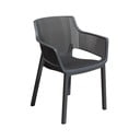 Sedia da giardino in plastica grigio scuro Elisa - Keter