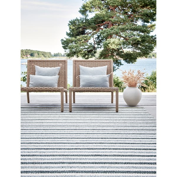 Tappeto da interno/esterno verde/color crema 70x120 cm Teo Sage – Pappelina-image-3