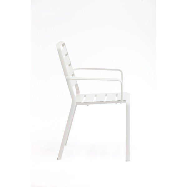 Set di 4 sedie da giardino in metallo bianco Spring - Ezeis-image-1