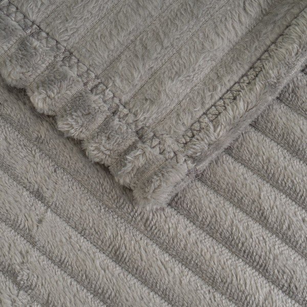 Coperta grigia in micropile 130x160 cm Fur Velvet – Casa Selección-image-1