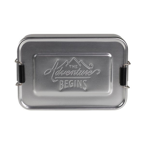 Hliníkový box na svačinu ve stříbrné barvě Gentlemen's Hardware Silver Tin, 120 x 101 x 30 mm-image-2