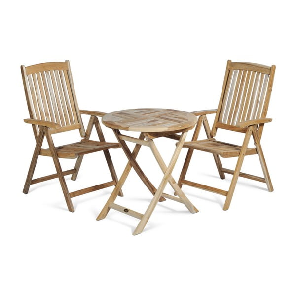 Sedie da giardino in legno di teak Java - Garden Pleasure-image-1