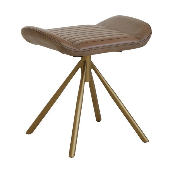Poggiapiedi grigio con rivestimento in pelle Buffalo – Premier Housewares