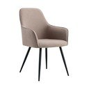 Set di sedie da pranzo grigia in imbottito con braccioli 2 pz Harbo – House Nordic