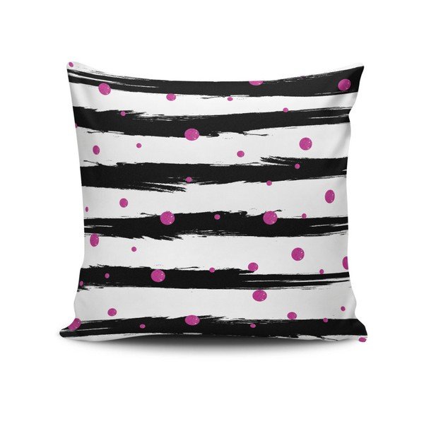 Federa bianca e nera Calento Pakluma, 45 x 45 cm - Cushion Love