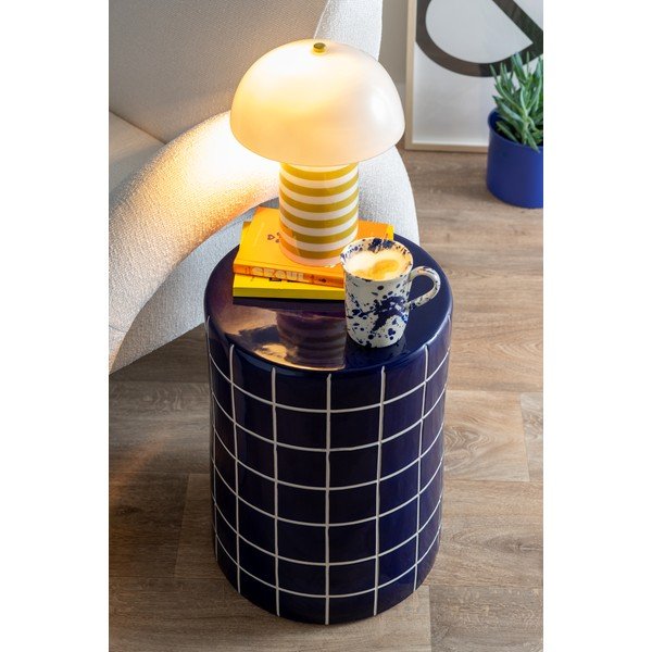 Tavolino rotondo in ceramica ø 33 cm Retro Tiles – Leitmotiv-image-1