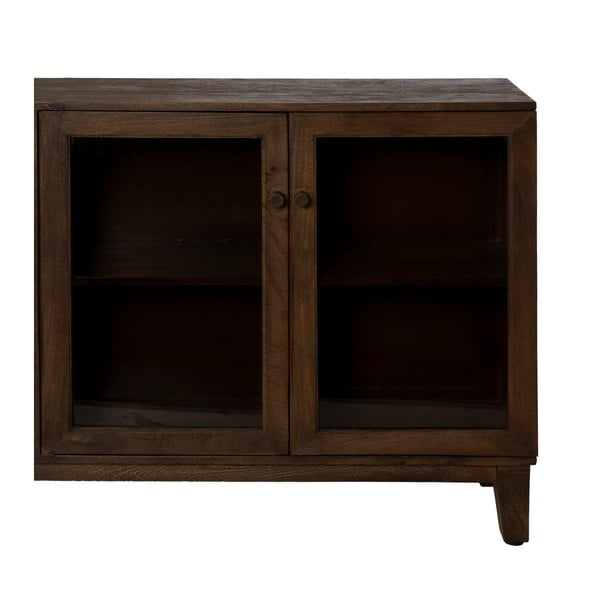 Vetrina marrone in mango massiccio 180x87x35 cm Ravi – Ixia-image-4