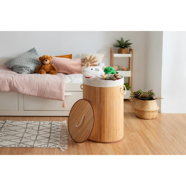 Cesto portaoggetti in seagrass chiaro , ⌀ 27 cm - Compactor-image-2