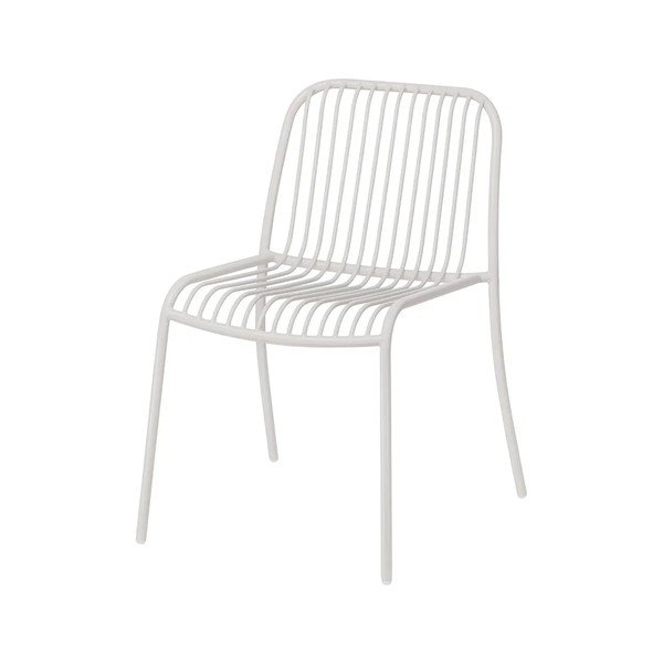 Sedia da esterno grigio chiaro in metallo Yua Wire – Blomus