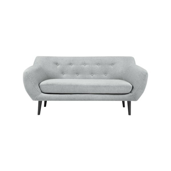 Divano Piemonte in grigio chiaro, 158 cm - Mazzini Sofas-image-2