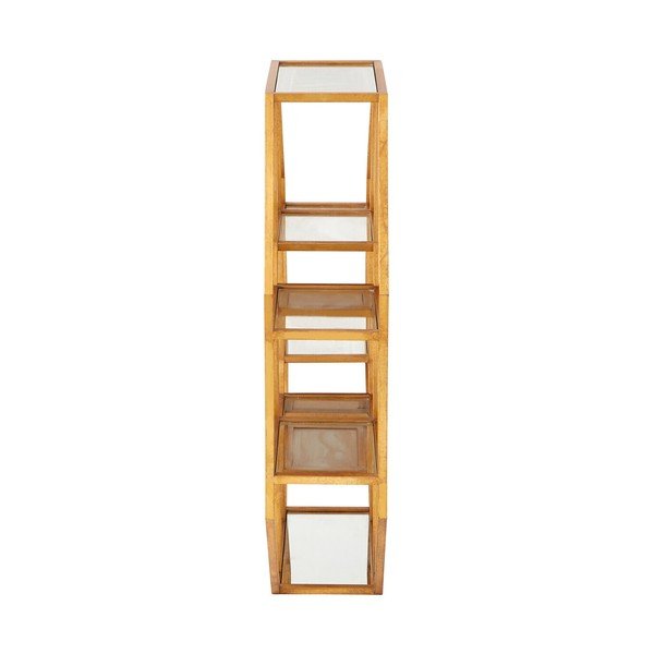 Mensola di colore naturale in metallo con ripiani multipli 92 cm Zariah – Premier Housewares-image-4