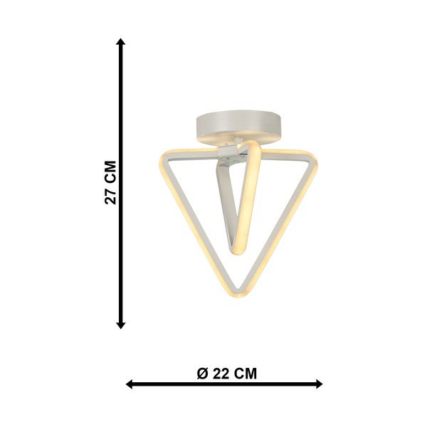 Plafoniera LED bianca in metallo Baris – Squid Lighting-image-4