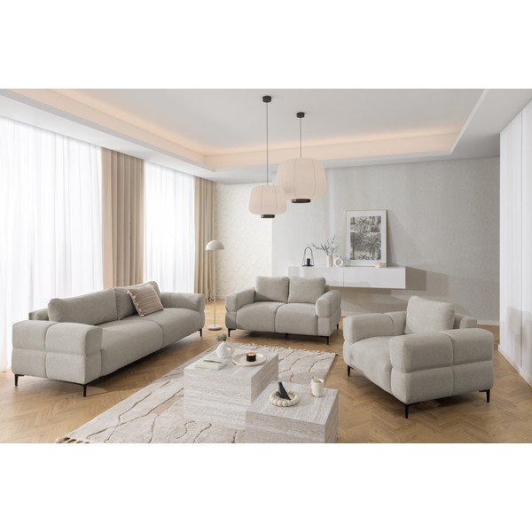 Divano beige 154 cm Helio – Ropez-image-2