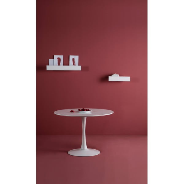 Tavolo da pranzo rotondo bianco , ⌀ 110 cm Oda - Marckeric-image-2