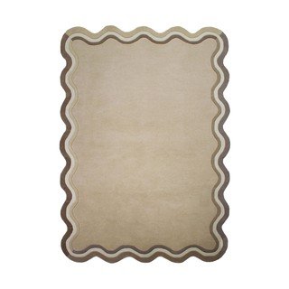 Trapunta boutis in pelliccia ecologica color crema e marrone 150x180 cm ERIKA | Maisons du Monde