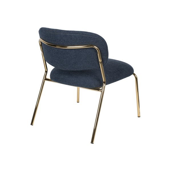 Poltrona blu scuro Jolien - White Label-image-4