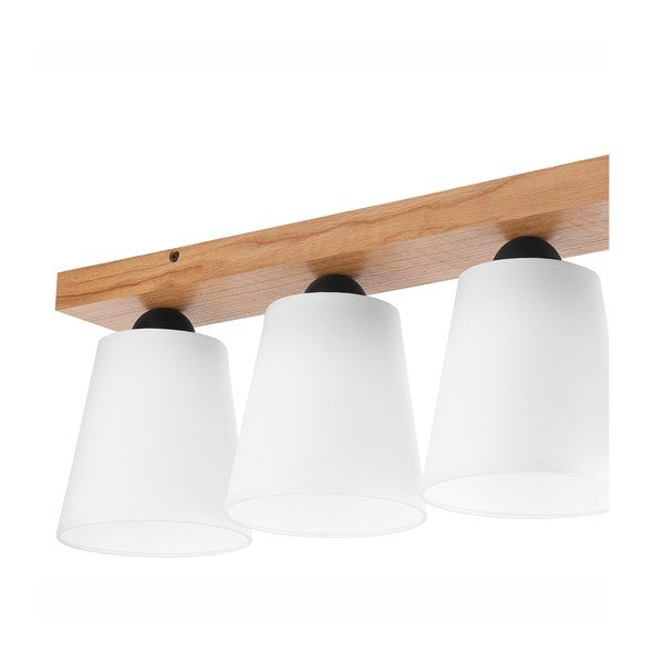 Lampada da soffitto bianca con paralume in tessuto ø 15 cm Lula - LAMKUR-image-4
