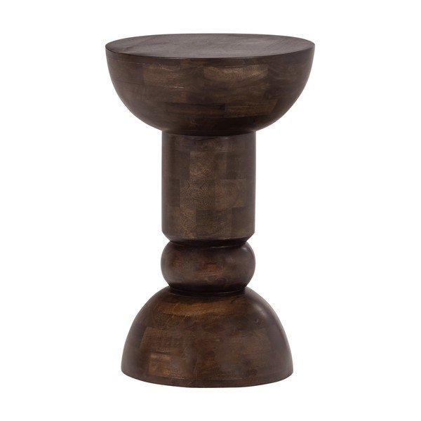 Tavolino rotondo in mango massiccio ø 46 cm Emel – WOOOD